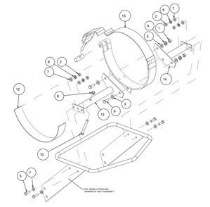 Part Location Diagram of 152678 MK Diamond Bolt, 3/8-16 X 4 Hex Head Tap